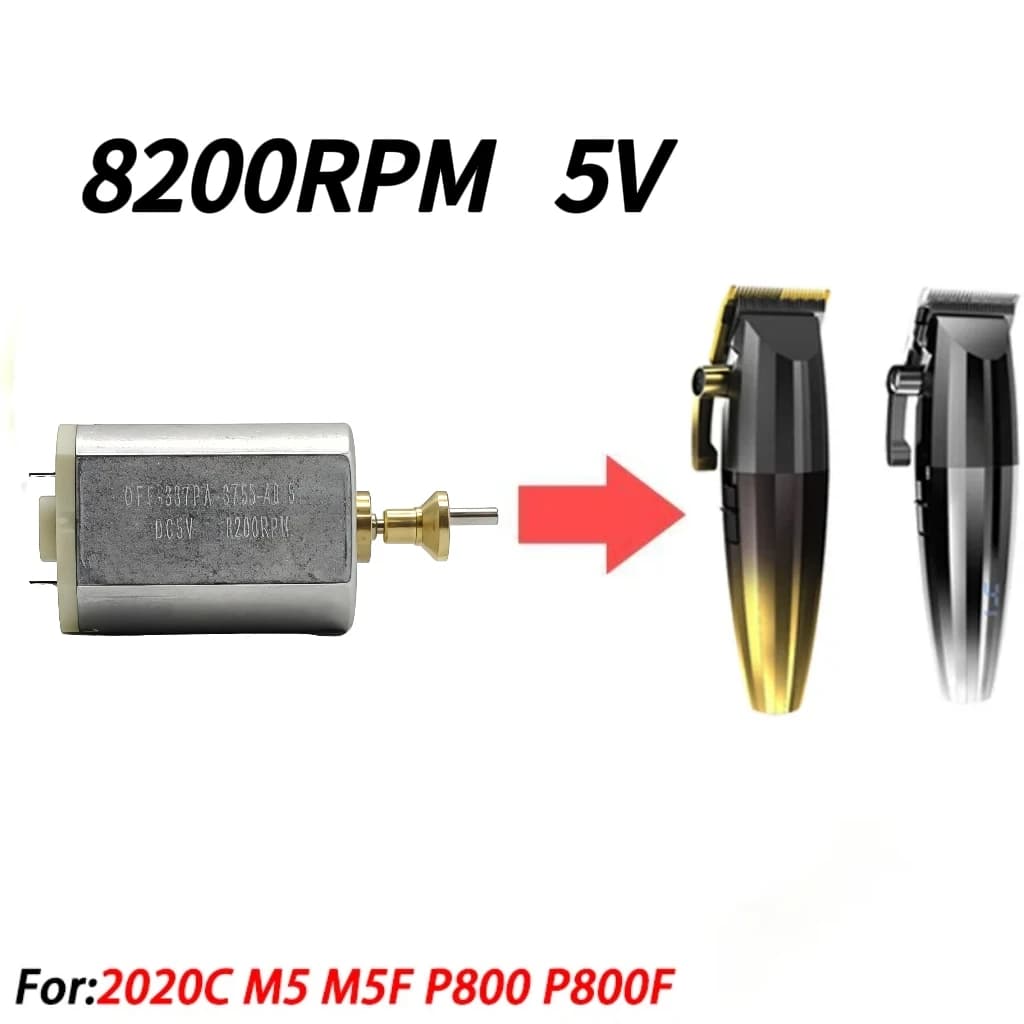 5V 8200RPM motor suitable for 2020C, M5(F) and P800(F) hair clippers, replacement parts for maintenance