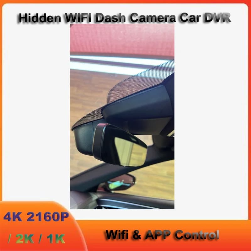 Telecamera da cruscotto 2K 4K WiFi per Audi A4 B4 B5 B6 B7 B8 B9 A6 C5 C6 C7 A3 8V 8P Q3 Q7 Q5 8R (2004-2012) e per Seat Exeo (anno 2009)