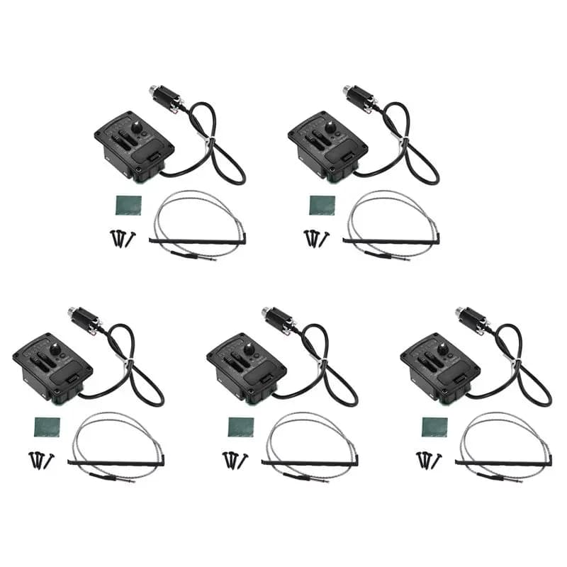 ABYB 5X Uk-300T Pickup Piezoelettrico per Ukulele con Preamplificatore, Equalizzatore a 2 Bande, Sistema di Accordatura per Ukulele