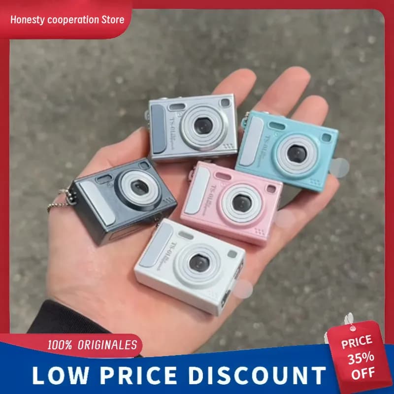 Bandai Toys Spirits Light Up Simulation Digital Camera Model Gashapon Photo Frame Pendant Keychain Bag Decor Adult Collectors
