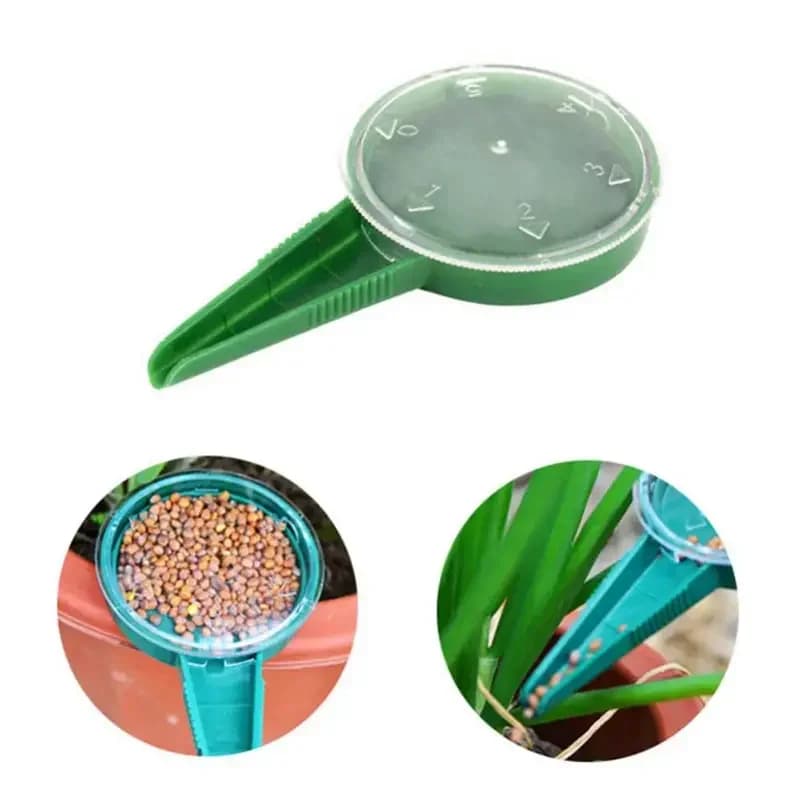 Seminating Machine Multifunction 5 Adjustments, Dispenser Manual for Seeds, Planting Accessories Flowers, Grass and Garden Plants
