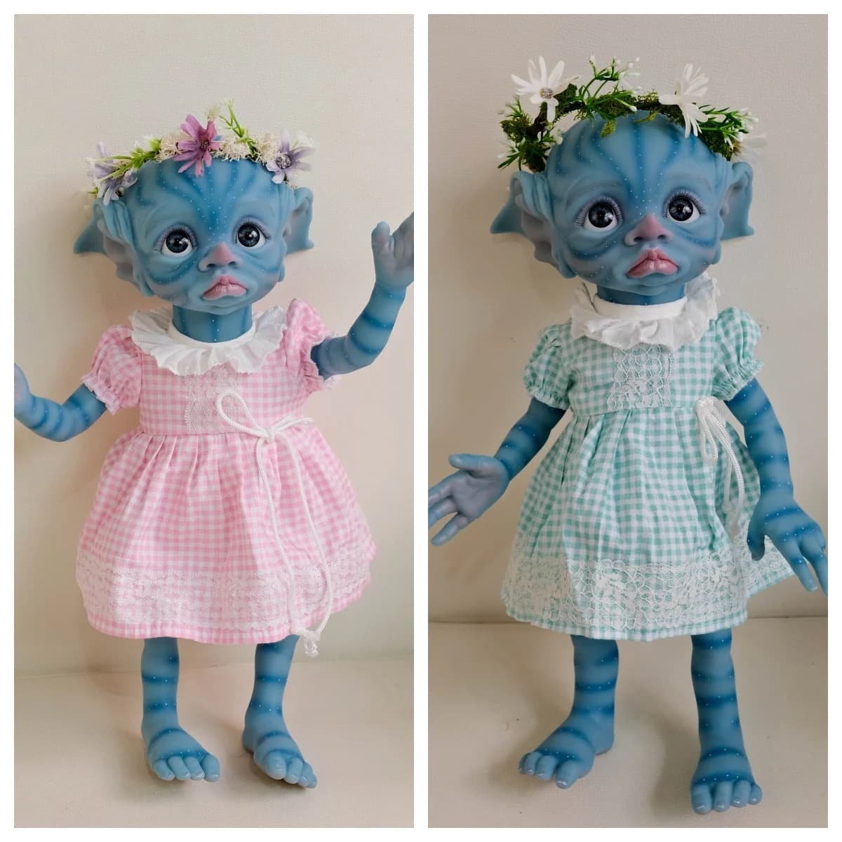 NPK 16 pollici Reborn Tinky Avatar bambola morbida in silicone da collezione per bambini, bambola d'arte già dipinta