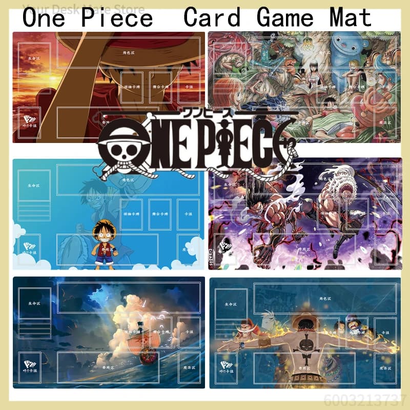 Tappetino da Gioco DIY Spesso in Un Unico Pezzo Ace Luffy, Design per Giocatore Singolo, Antiscivolo, Durevole, Tappetino per Giochi di Carte, Regalo Ideale Anime per Bambini