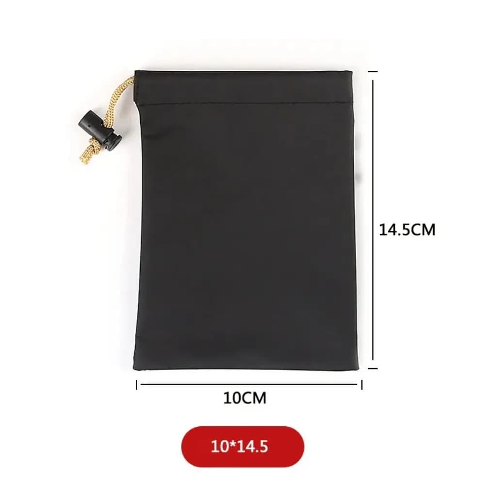 PU Leather Phone Storage bag with Draw String Large Capacity Power Bank Case Waterproof Soft Headphone Case Pouch