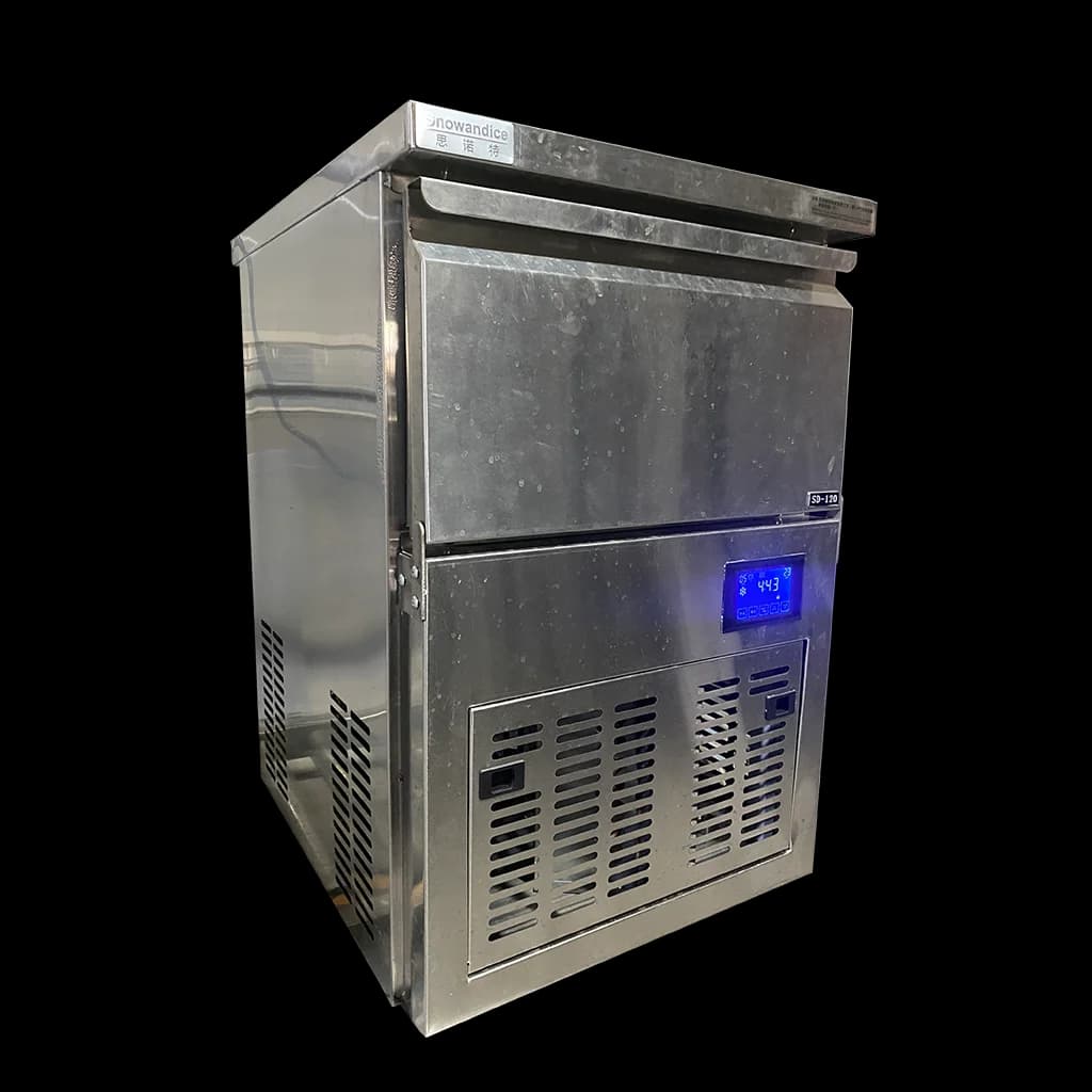 Macchina per il ghiaccio a cubetti elettrica commerciale 30*30mm, ghiaccio quadrato per caffè e whisky, capacità di produzione giornaliera di 54 kg