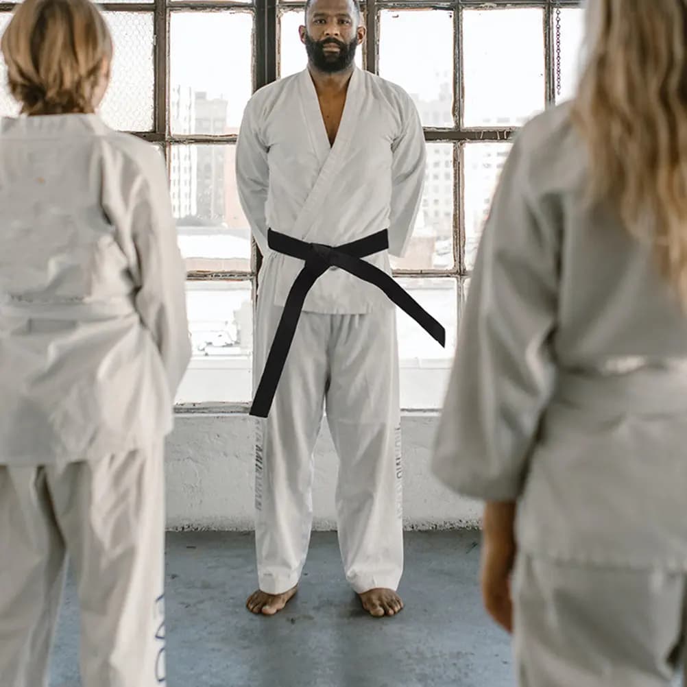 Cinture da Taekwondo in cotone da 3 pezzi per allenamento di arti marziali, leggere, traspiranti, non restringenti, lavabili, per adolescenti