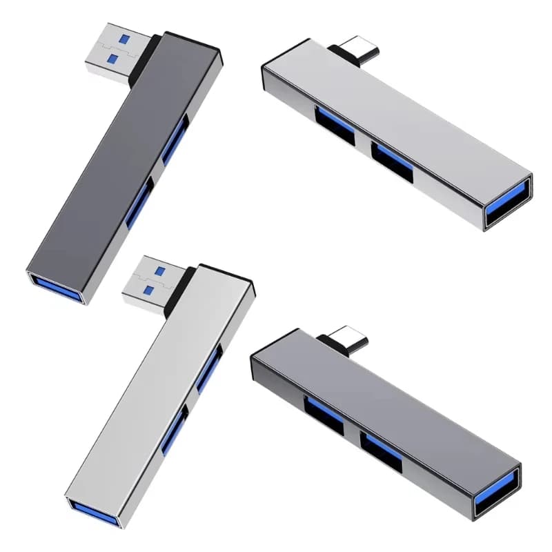 USB C HUB 3.0 Type C 3.1 OTG 3 Door Multi USB Splitter Adapter for Xiaomi Lenovo MacBook Pro 13 15 Air Pro Computer Accessories