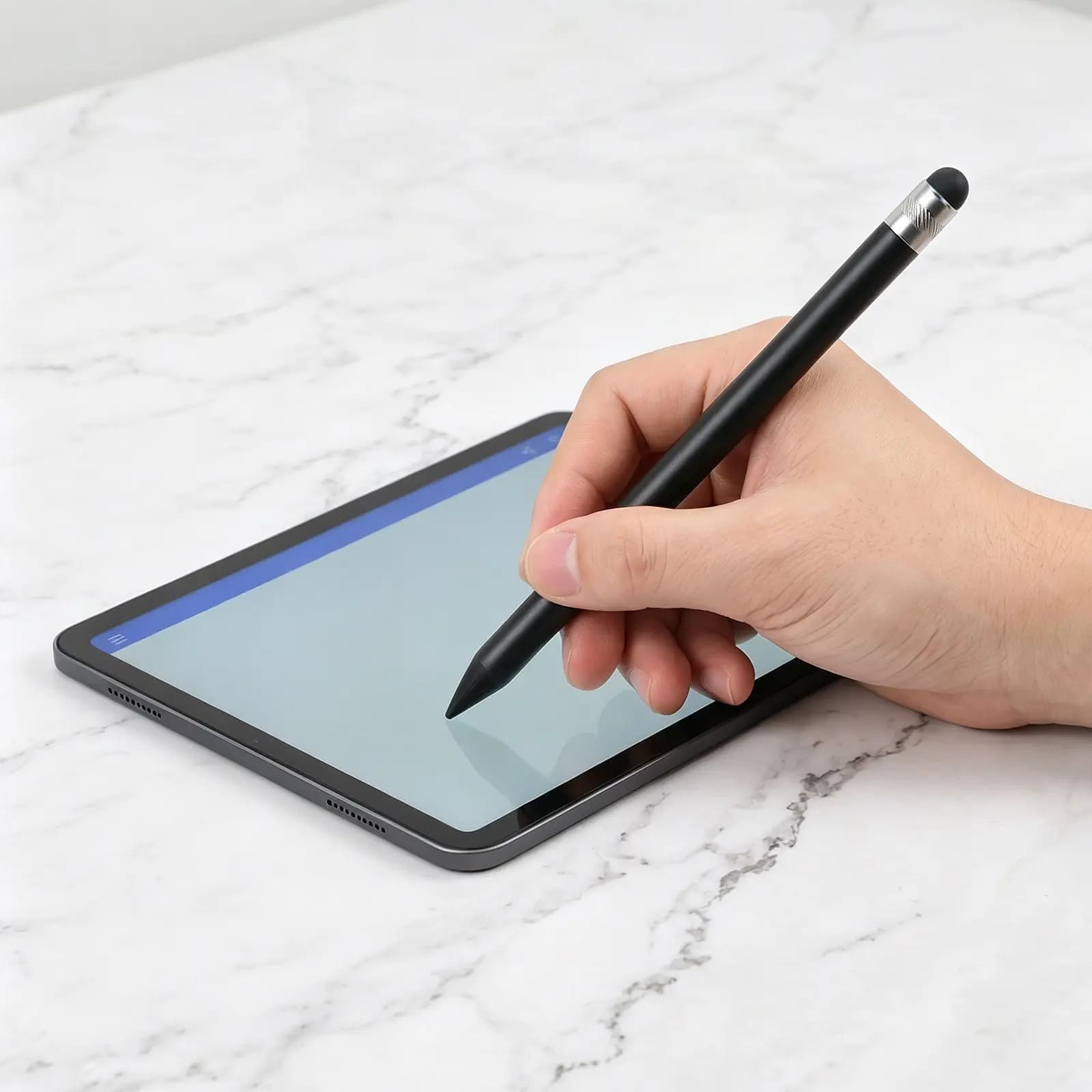 Penna Stilo Multifunzione Nera ad Alta Precisione, Penna Digitale Capacitiva per Tablet e Telefono, Strumento per Scrivere e Disegnare