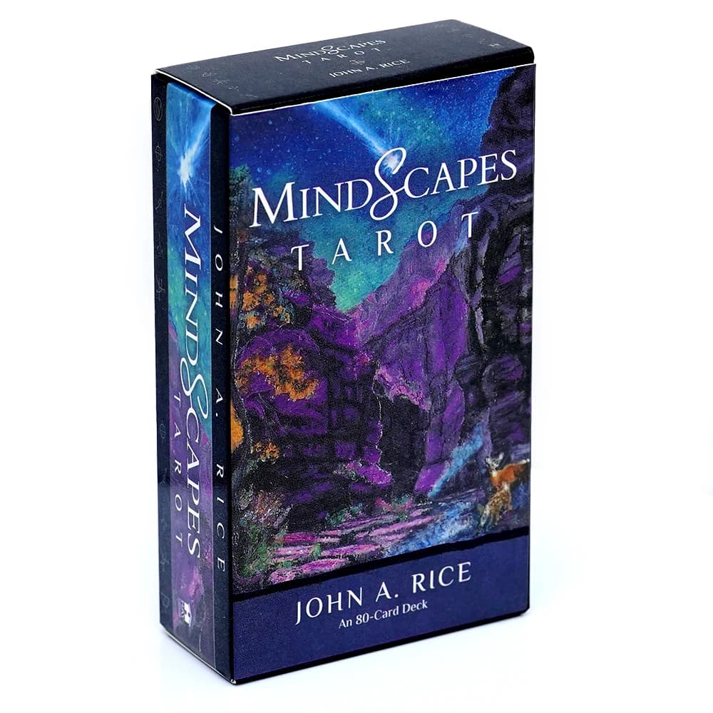 Tarocchi Mindscapes Un mazzo di carte da 80 di John A Rice Un vivido ripagente di tarocchi attraverso Paesaggi pastello ad olio lussureggiante per la divinazione a