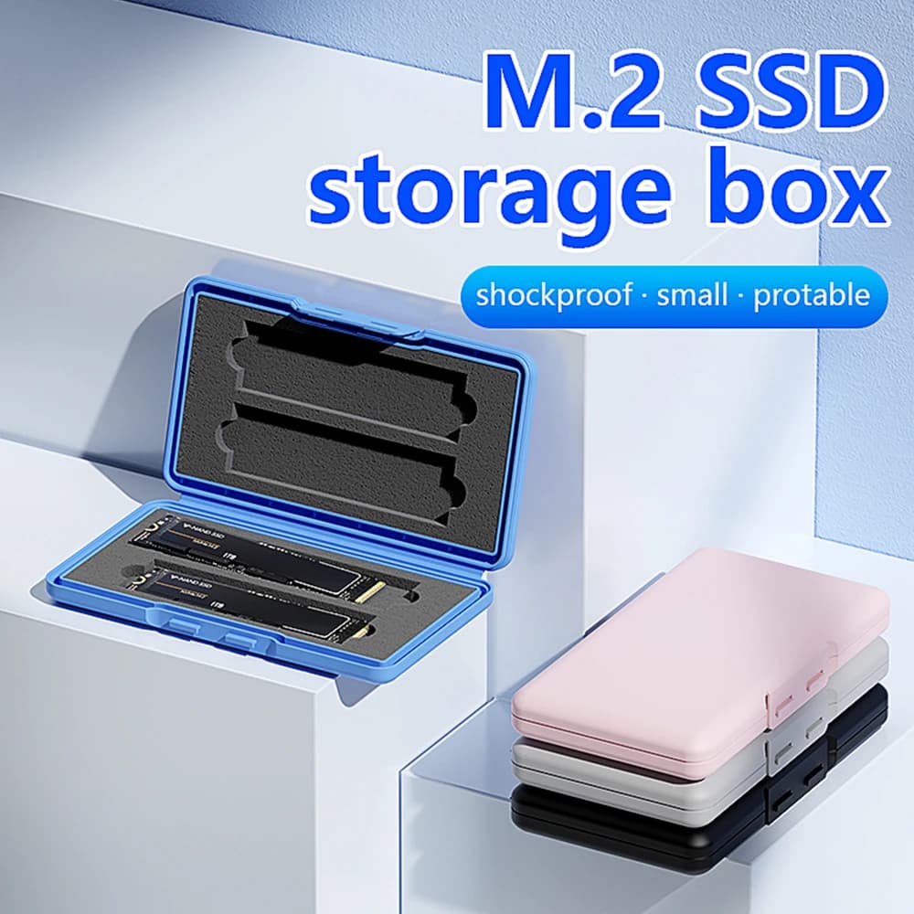 Borsa SSD M2 Custodia protettiva per disco rigido NVME SATA per custodia protettiva SSD esterna M.2 2280 per PC desktop portatile