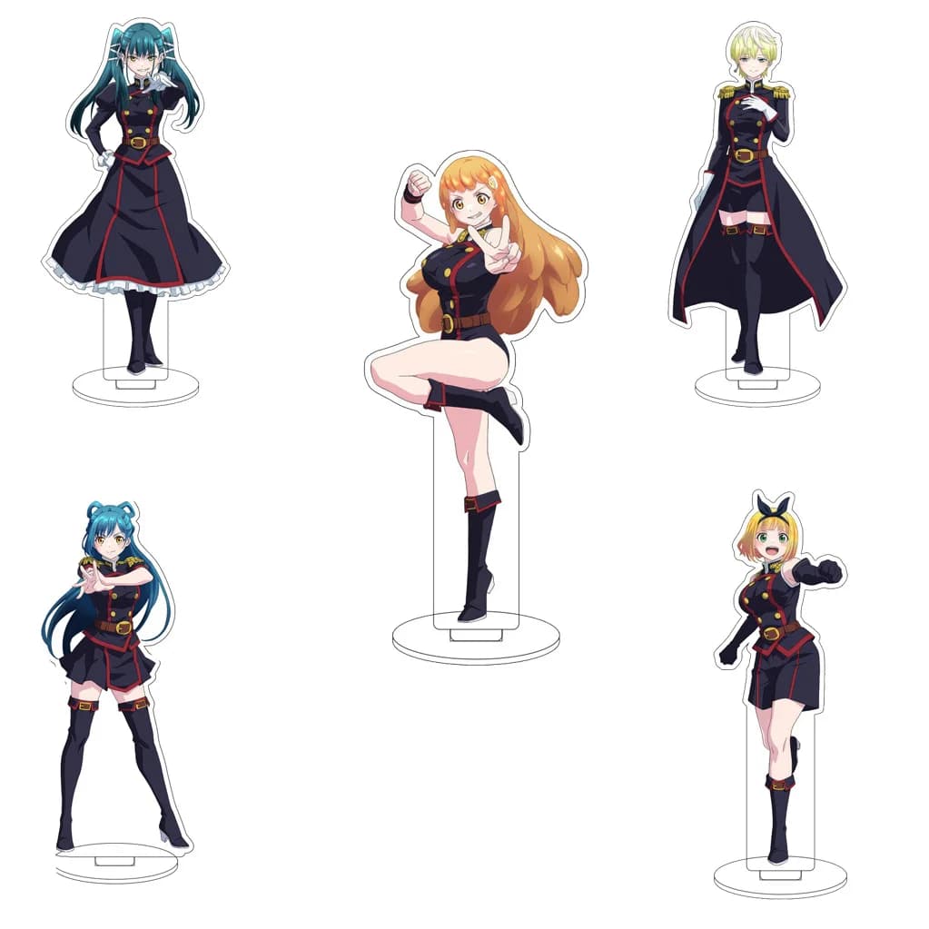 16CM Anime Chained Soldier‌ Wakura Yūki‌ Uzen Kyōka Azuma Himari Suruga Shushu Cos Acrylic Figure Stand Ornaments Gifts