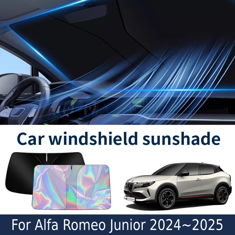 Parabrezza anteriore Parasole Per Alfa Romeo Junior 2024 ~ 2025 Auto Visiera Parasole Isolamento termico Estate Accessori di Raffreddamento