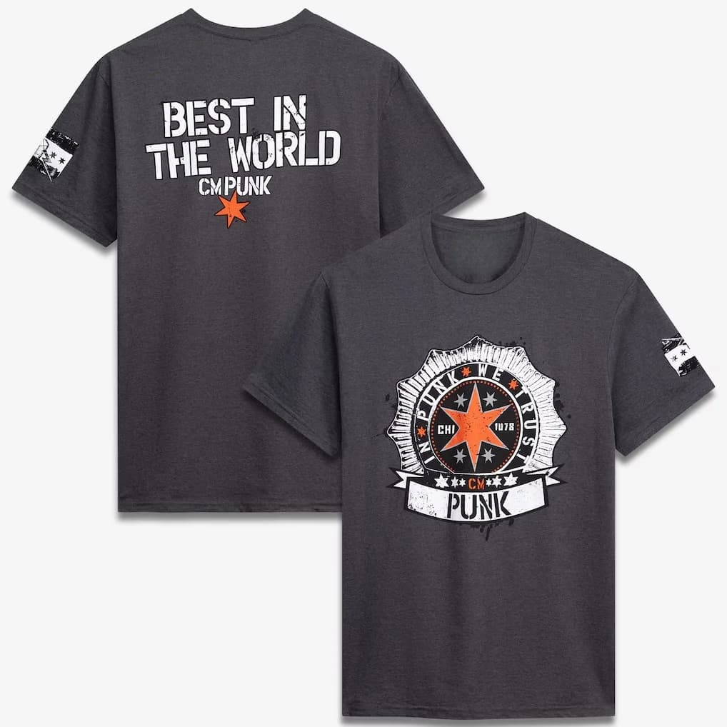 T-shirt CM Punk 2026 di Tendenza, Nuova Collezione Estiva, Abbigliamento Traspirante alla Moda, Maglietta a Maniche Corte con Collo Rotondo per Uomo e Donna