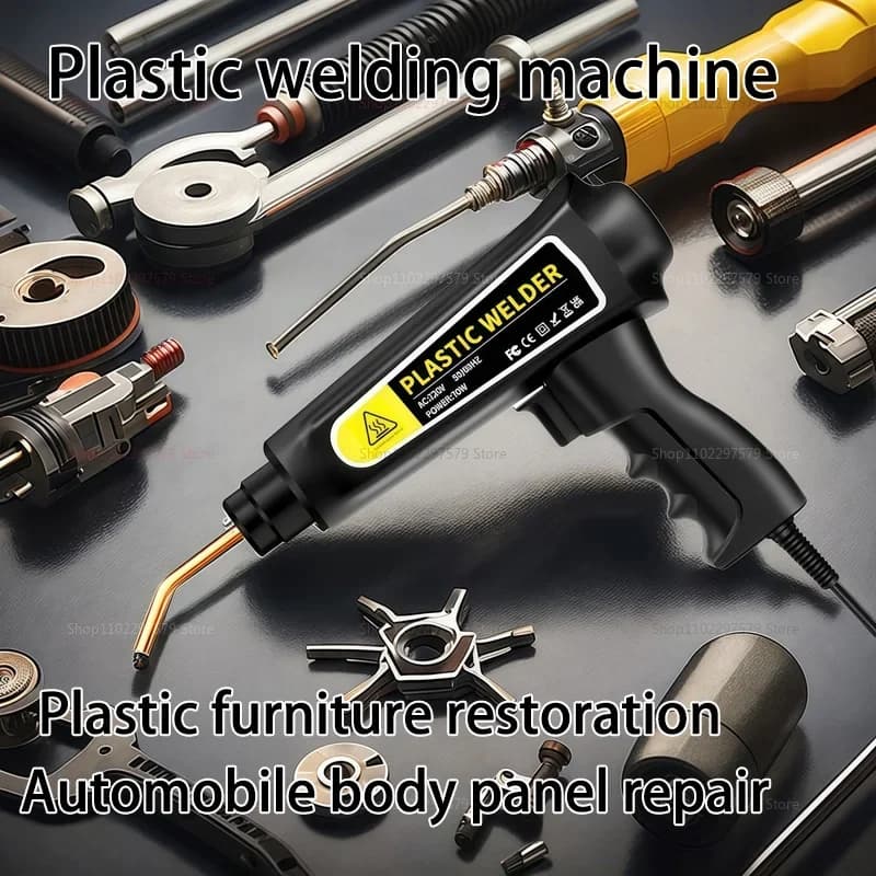 Saldatrice di plastica 70/100W Cucitrice a caldo Paraurti in plastica Saldatore Strumenti per garage PVC Saldatore Pistola Paraurti per auto Kit di riparazione