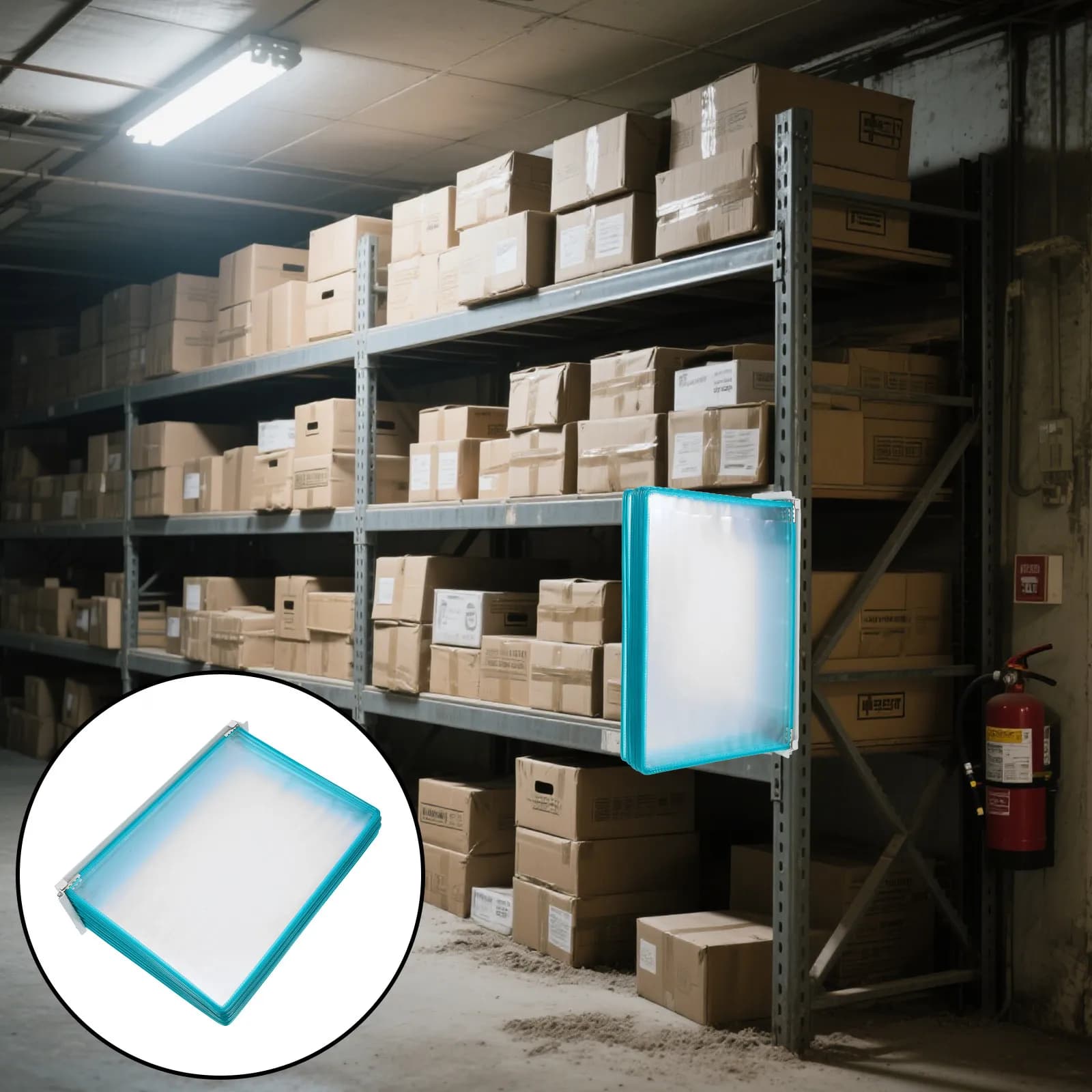 Organizzatore da Parete per Documenti A4, Porta Cartelle in Metallo e PVC, Espositore da Parete per Ufficio e Formazione, Verde
