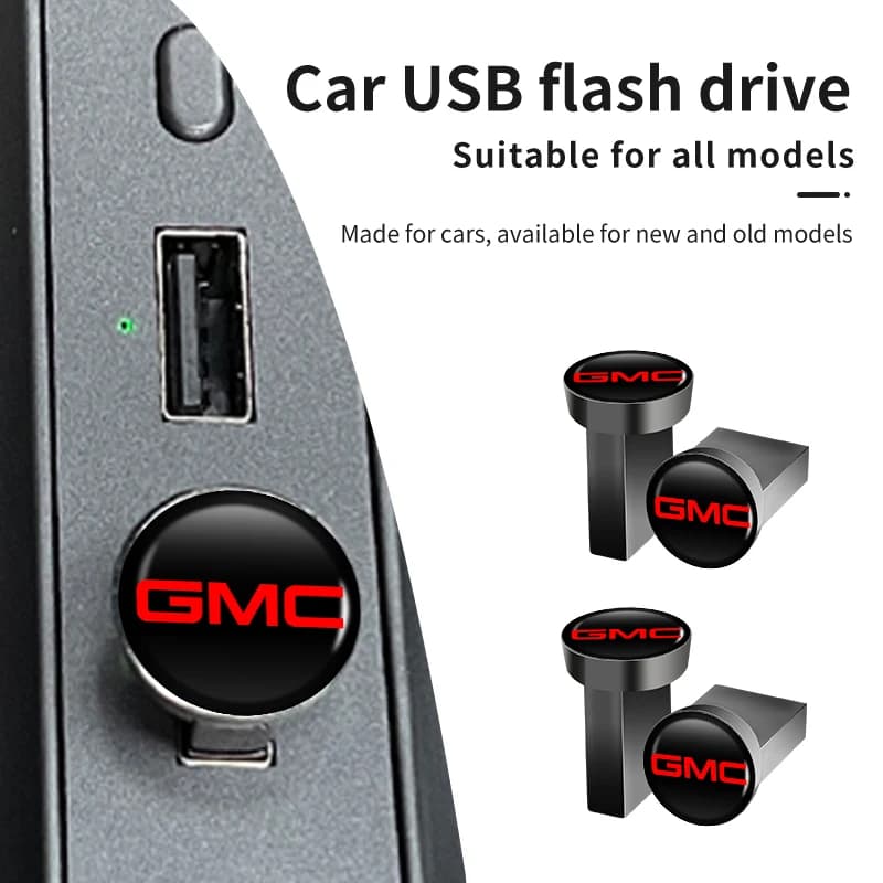 Auto USB Flash Drive Memoria di Stoccaggio Portatile Adesivo 32G/64G/16G Per GMC Savana Graphyte Yukon Envoy Granito Hummer Ev Terr