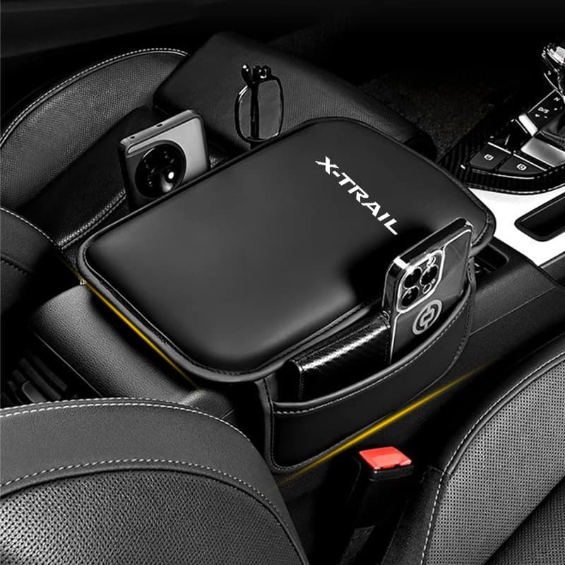 Auto Bracciolo Box Pad Cuscino In Pelle Stoccaggio Gomito Altezza Supporto Accessori Per Nissan X-trail Xtrail T30 T31 T32