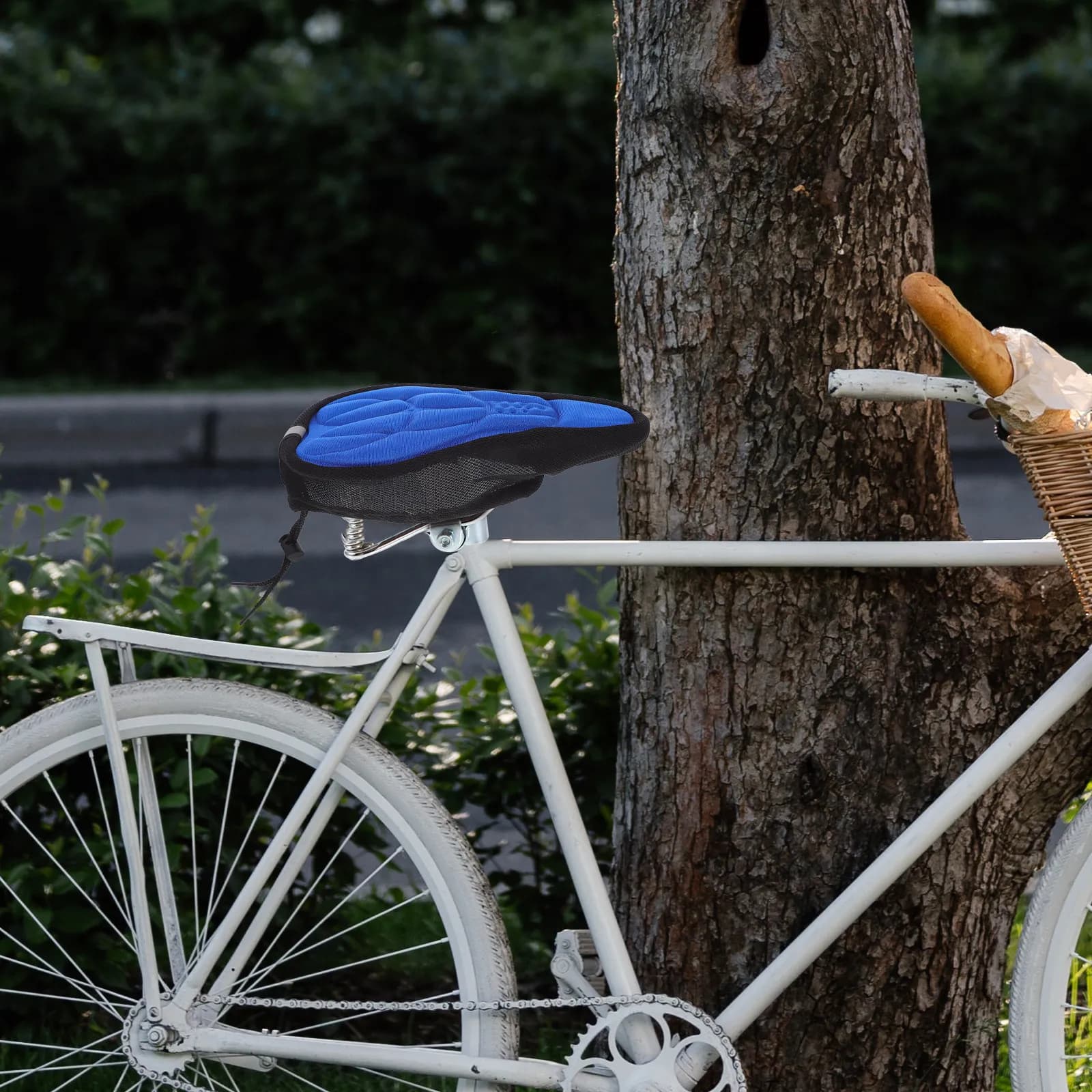 Coprisella Universale per Bicicletta con Cuscino in Silicone Spesso per Comfort a Lunga Corsa, Design Ergonomico Anti-Frizione, Anteriore Stretto per Ciclismo