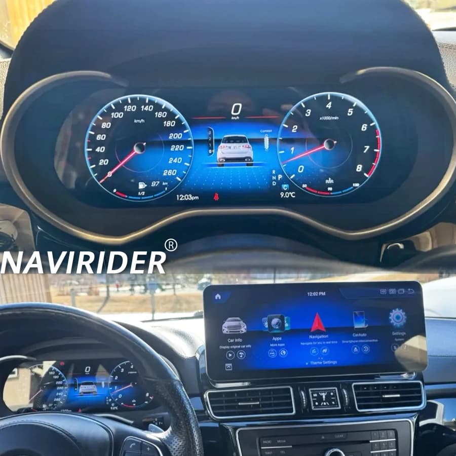 Per Mercedes Benz ML GL GLE GLS X166 2012-2019, quadro strumenti LCD integrato con tachimetro NTG4.5 5.0, cruscotto intelligente, 11 pollici