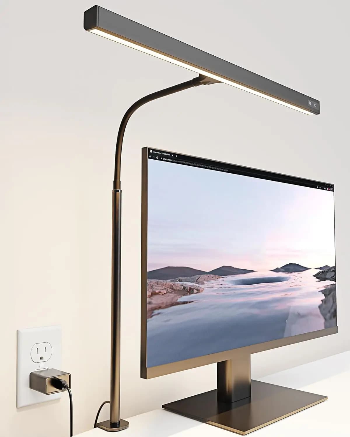 LED Desk Lamp with Flexible Collo, 12W Touch Dimmable Light, 3 Color Temperatures, USB Power for Studio Home Office