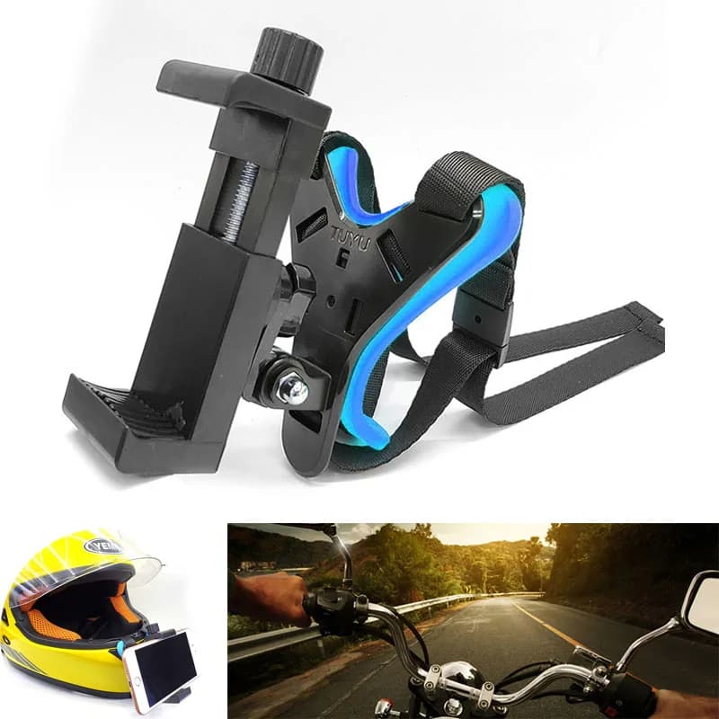 Support for phone with biker helmet mentor bracket, sports camera support for GoPro