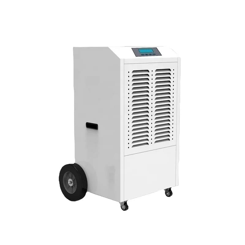 Deumidificatore industriale portatile per celle frigorifere con grande ruota 138L