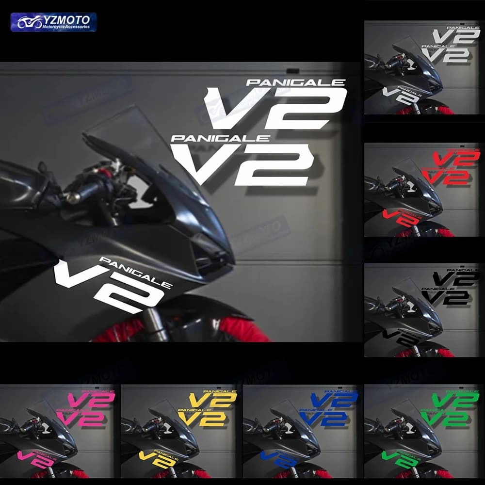 For V2 Panigale V2 2020 2021 2023 2024 Motorcycle Accessories Racing Left And Right Fairing Decal Reflective Decoration Sticker