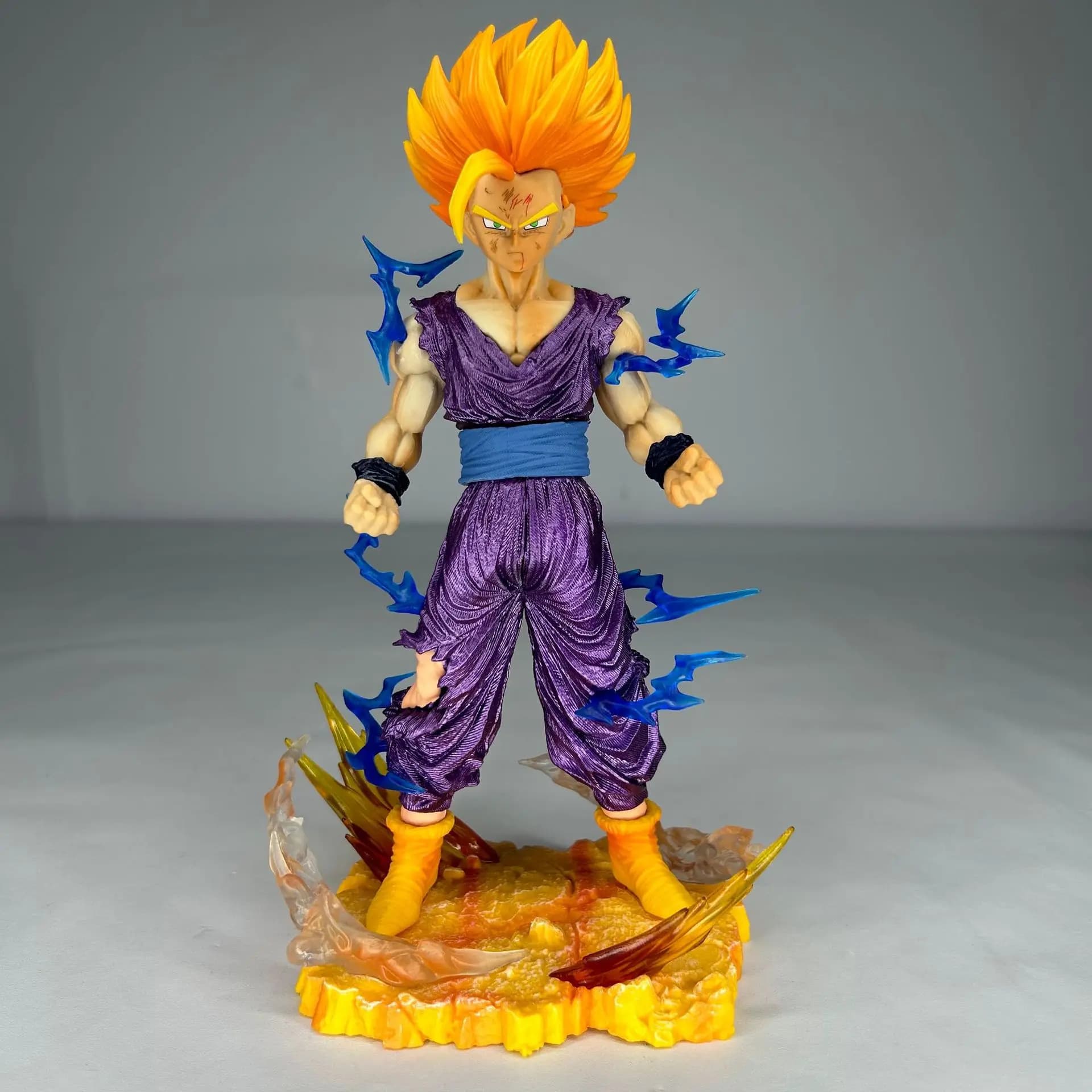 25 cm Dragon Ball Z Anime Figura Son Gohan Action Figurine Super Saiyan 2 Gioco cellulare Giocattoli per bambini Decoartion Son Goku Regalo gratuito