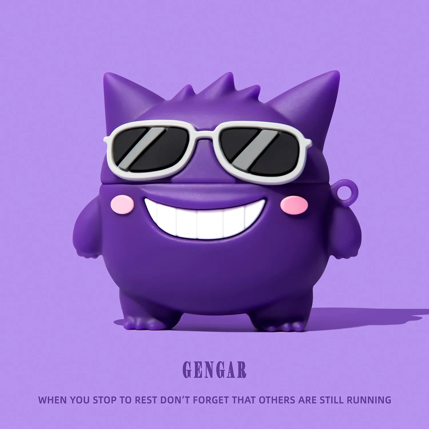 Purple Monster Sunglasses For Airpods 4 Pro Pro 2 Pro 3 Silicone Earphone Case Accessories Cover
