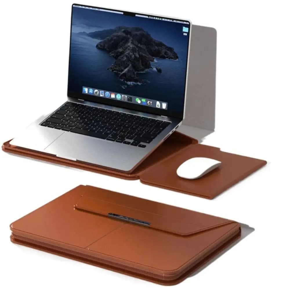 Supporto per custodia per laptop da 13-14/15-16 pollici con supporto Custodia per notebook con chiusura automatica pieghevole multifunzione per MacBook Air