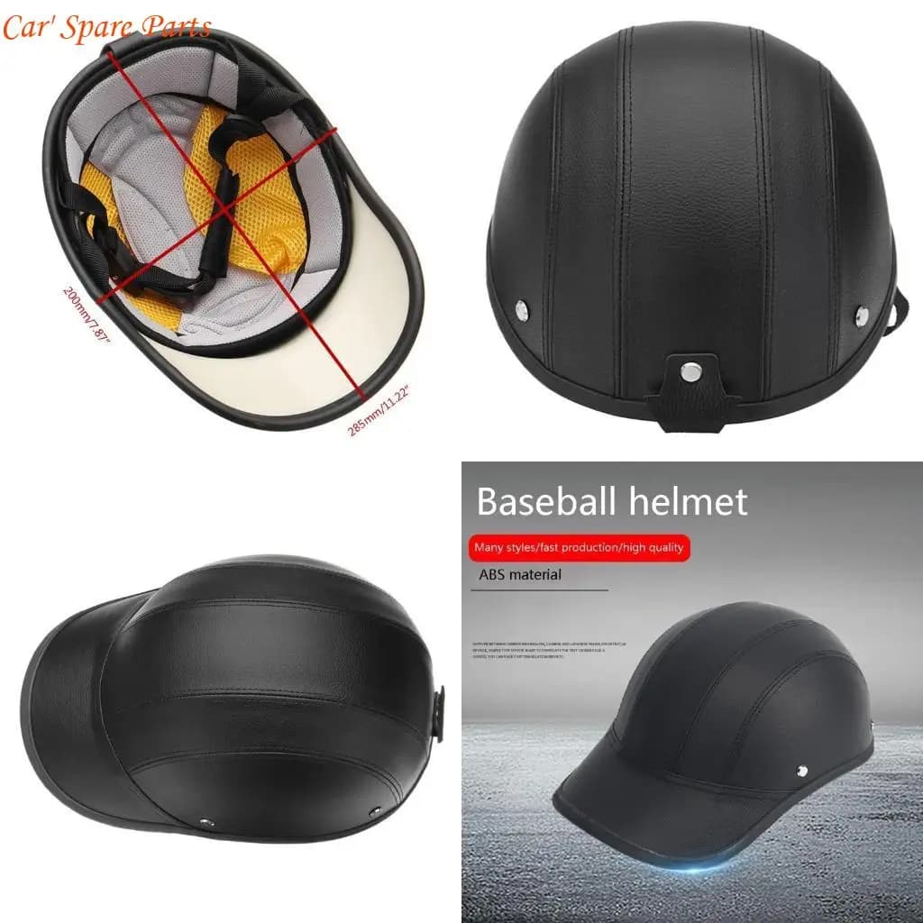 Y4UA Open Face Motorbike Helmet Retro Scooter Scooter Vintage Half Face Baseball Hat