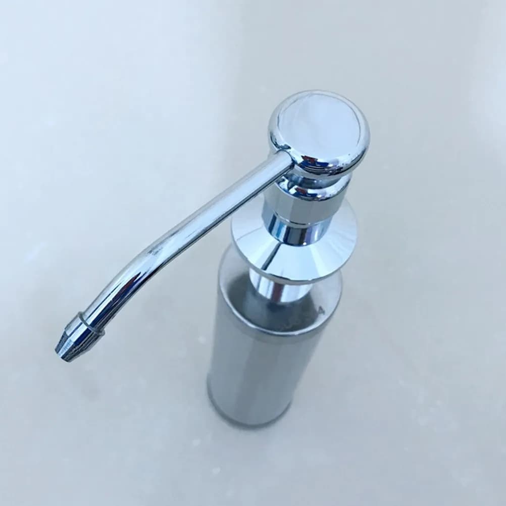 304 Stainless Steel Kitchen Sink Soap Dispenser Brushed Nickel Finish Modern Elegant Design Easy Fill Pump for Liquid Soap Hand
