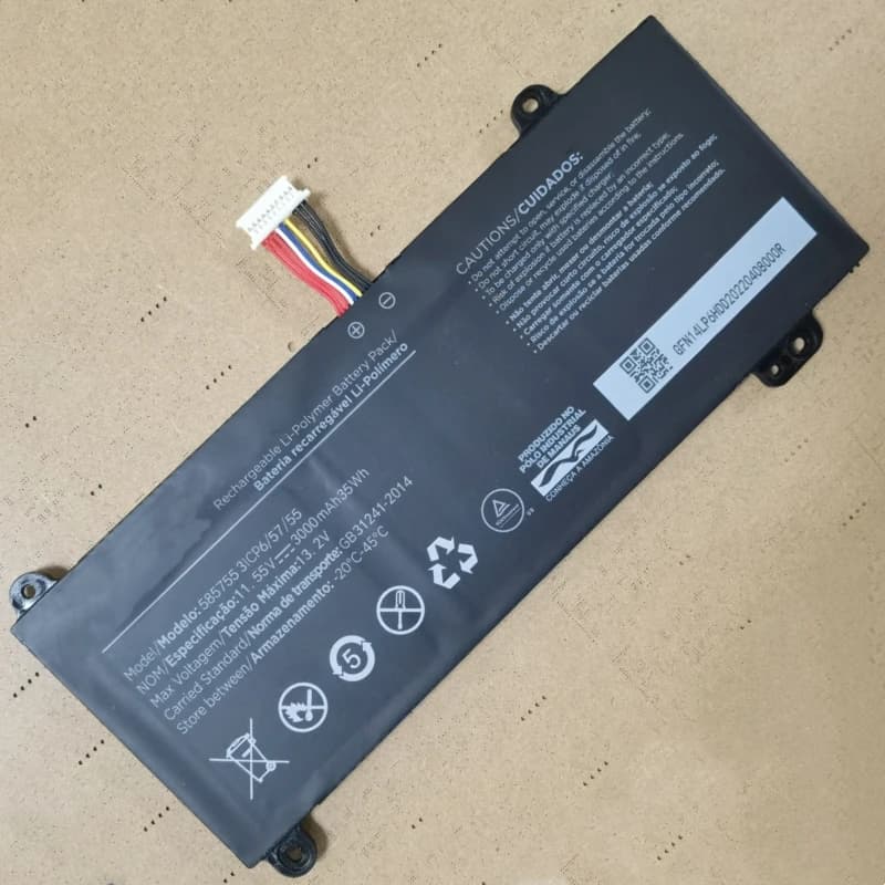 Nuova Batteria per Laptop 585755 3ICP6/57/55 11.55V 35Wh 3000mAh 10-pin 9-cavi per Sony VAIO N14LP6HDD Netbook Tablet PC