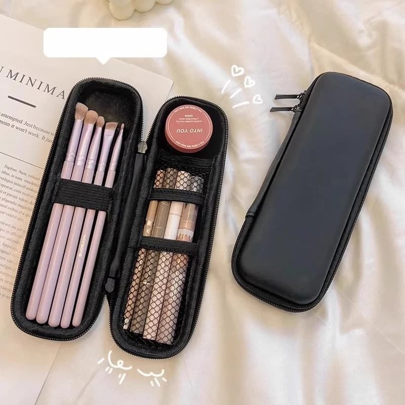 Borsa Porta Pennelli da Trucco, Custodia Portatile Grande Capacità per Donna, Nuova Borsa da Viaggio Speciale per Pennelli Ombretto, Astuccio per Matite da Pittura