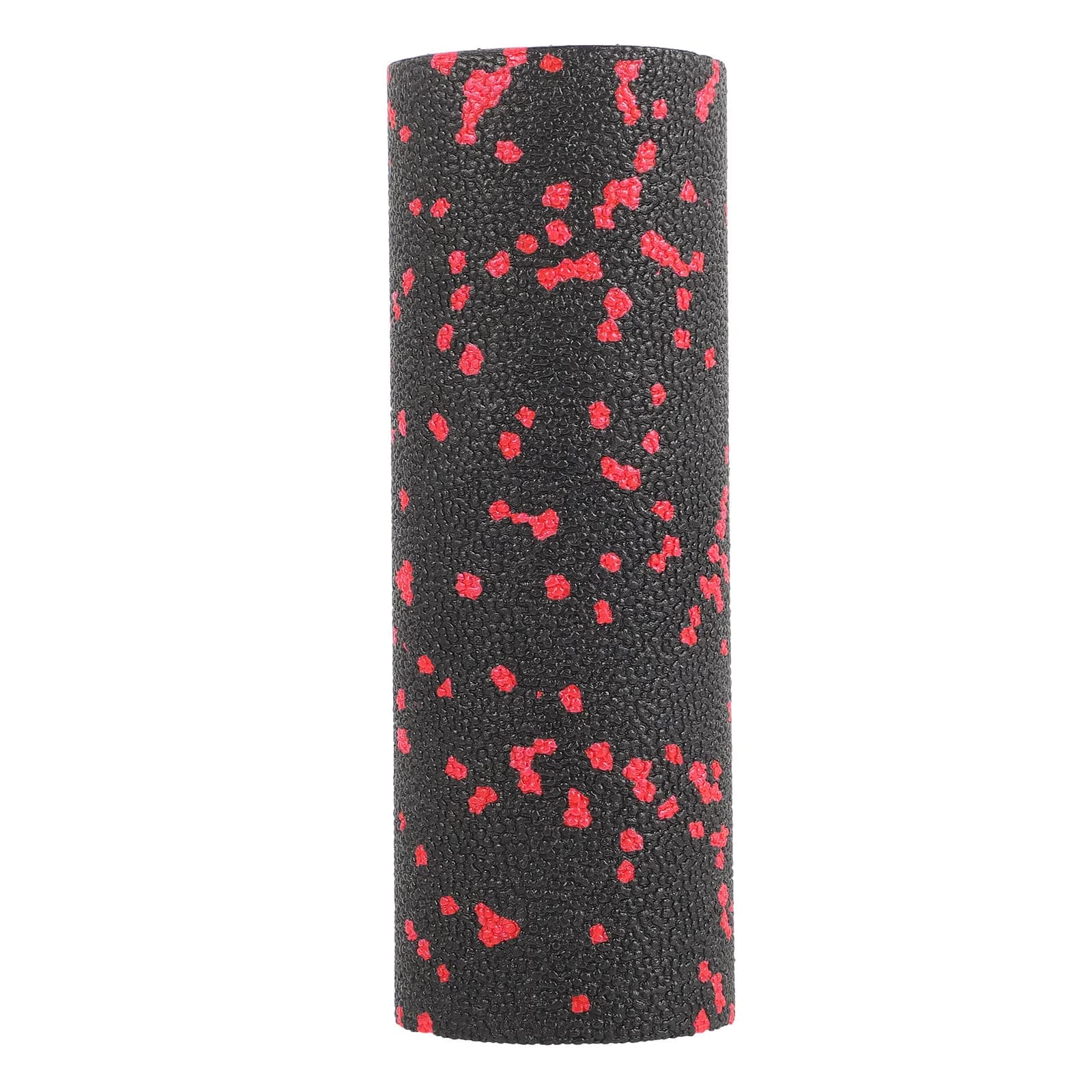 Mini Rullo in Schiuma Rossa per Yoga 30cm, Massaggiatore per Rilassamento Muscolare, Equilibrio e Rafforzamento delle Gambe, Portatile, Antiscivolo, Superficie Rigida