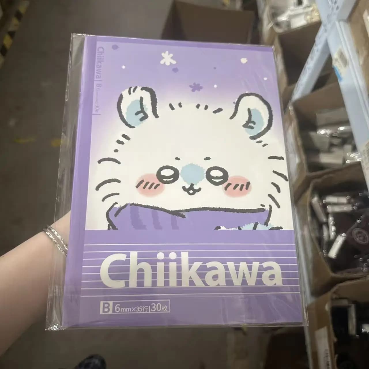 Chiikawa Nice notebook B5 with hard cover 30 sheets Cartoon Usagi Hachiware Momonga Notepad for writing and studying the school diary