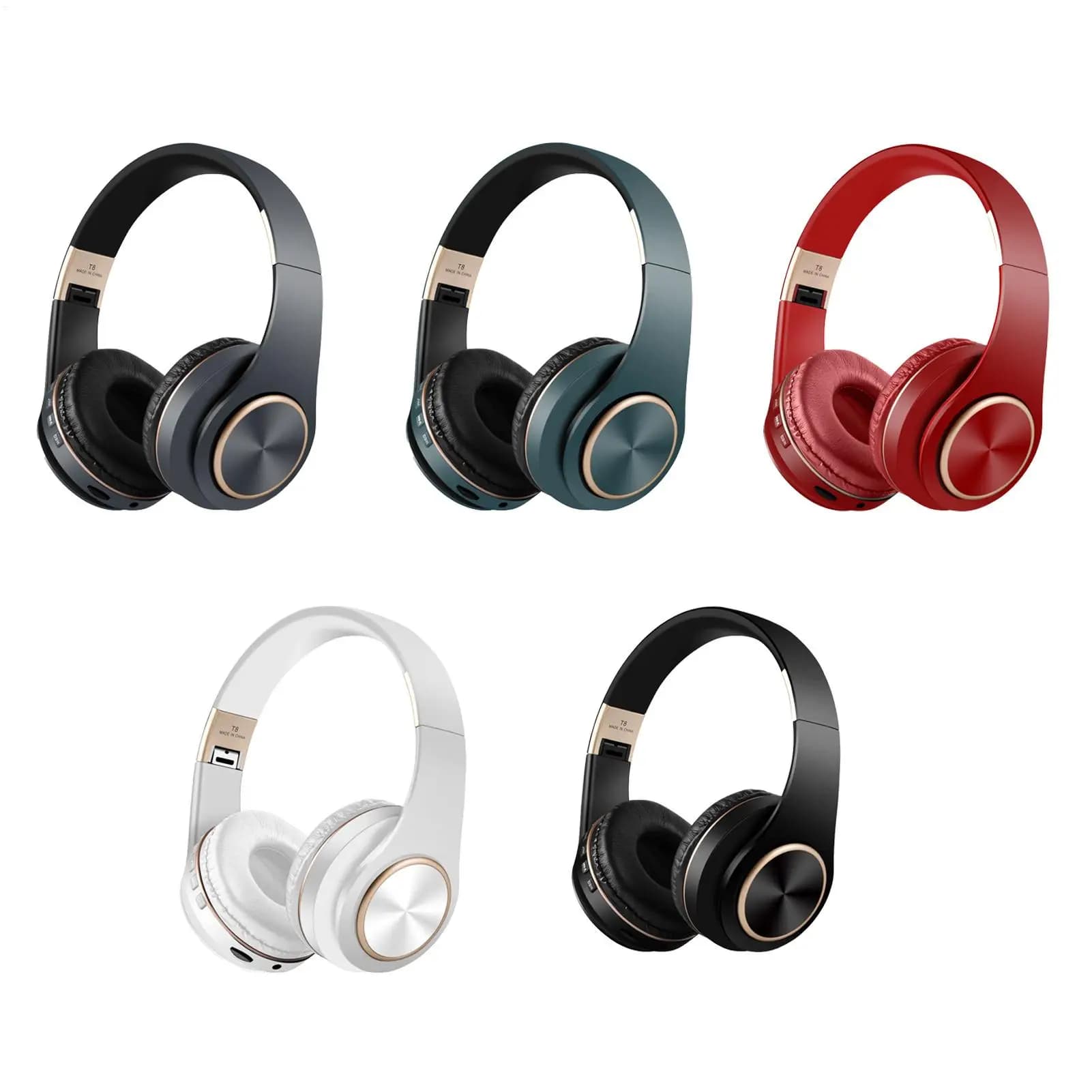 Wireless Blue tooth Headphones With Mic Noise Cancelling Wireless Subwoofer Stereo Headphones Over Ear Headphones Foldable