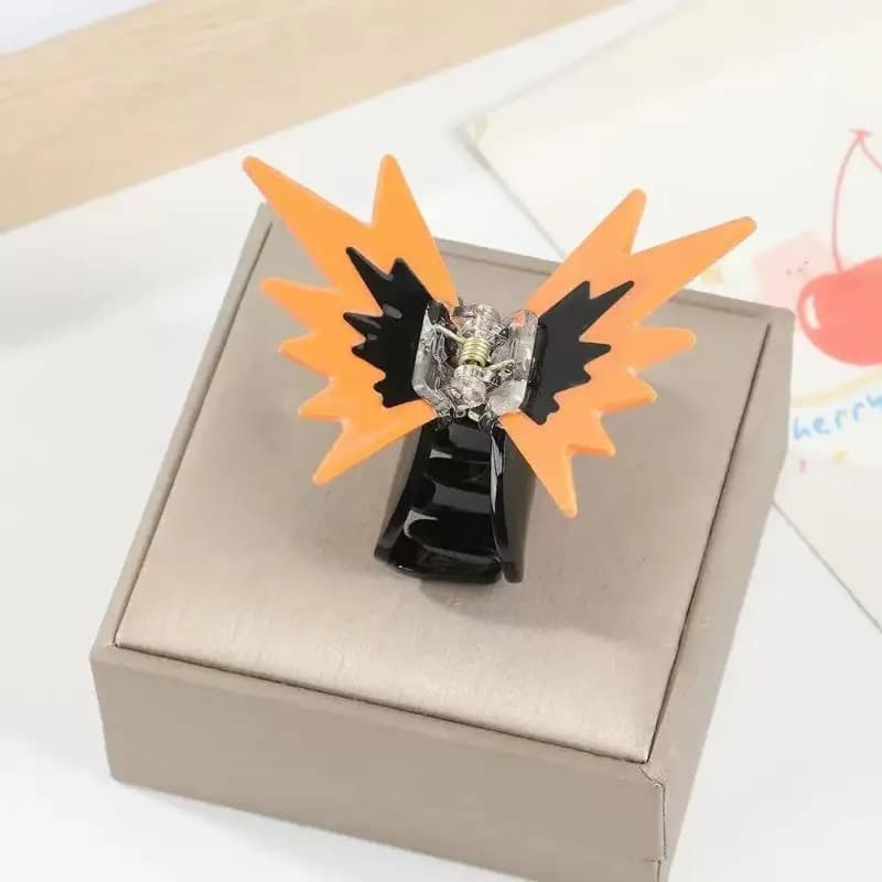 [BOLD]Korean Acrylic Splicing Butterfly Hair Grab For Girls Hair Claw Elegant Contrast Color Hair Clip Women Hair Accessories