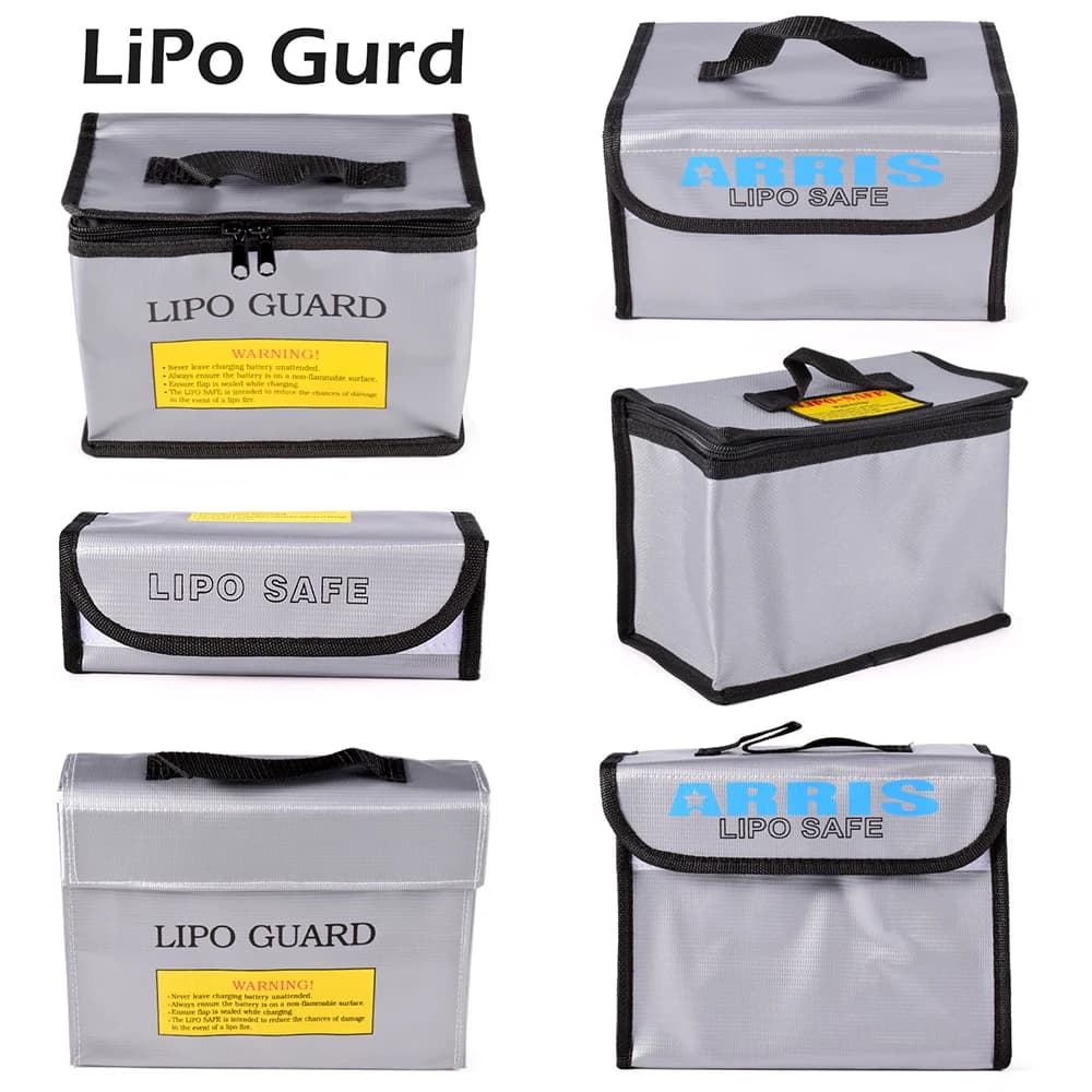 Lipo Guard Safety Bag Portable Fire Retardant Lipo Safety Bag for Car Battery RC FPV Racing Drone