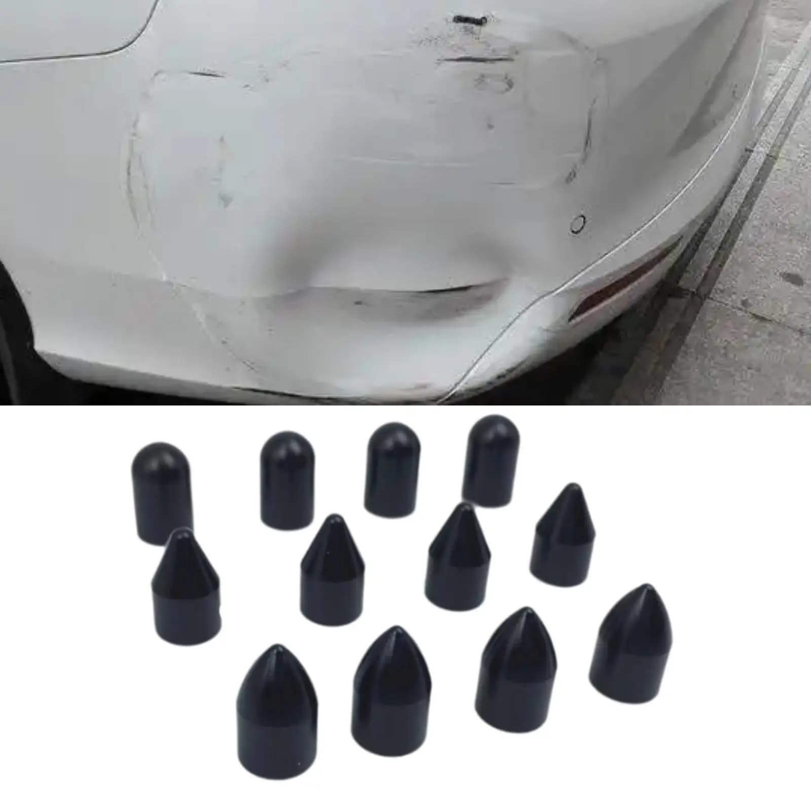 Set di Teste di Ricambio in Nylon per Riparazione Ammaccature Senza Vernice per Rimozione Ammaccature Auto e Riparazione Pannelli in Lamiera