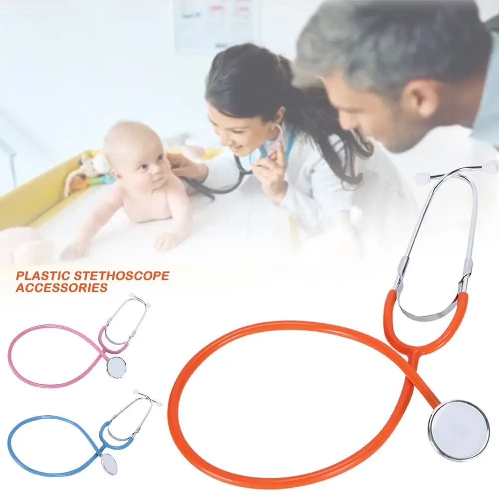 Nuovo Stetoscopio Giocattolo Multicolore per Giochi Familiari Genitore-Figlio, Stetoscopio Imitazione per Insegnamento, Giocattoli Educativi Fai-da-Te per Bambini