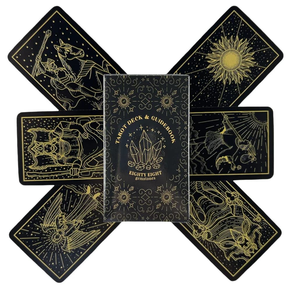 Mazzo di Carte dei Tarocchi con Ottantotto Gemme, Gioco di Carte per Intrattenimento e Divinazione, per Riunioni Familiari