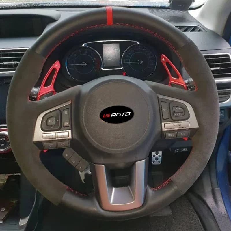 Coprivolante in Alcantara per Subaru Legacy Outback XV Crosstrek Forester 2015-2018 Accessori auto Copriruota interno