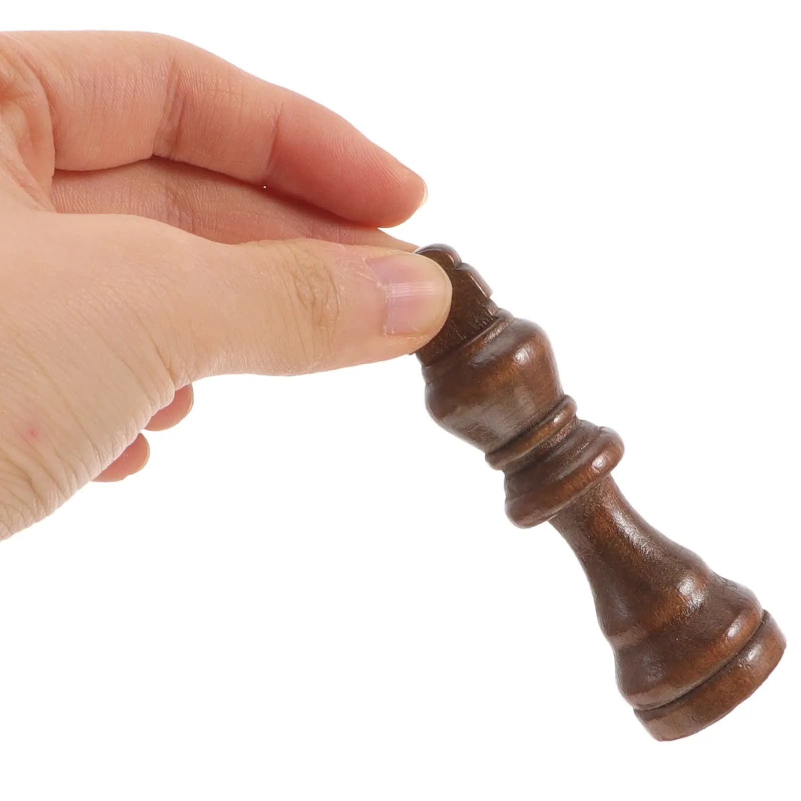 1Set Wood Chess Pieces Only Smooth Finish International Chess Replacement Set for Playing Teaching Development Board Game