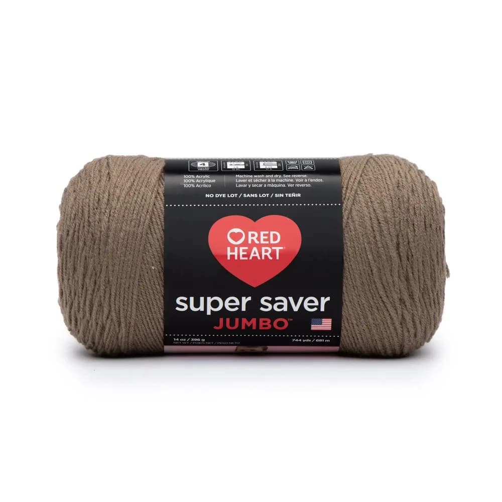 Medium Weight 4 Ply Acrylic Yarn Bulk Skein Cafe Latte Color 14oz 396g 744 Yards for Knitting Crochet Craft DIY