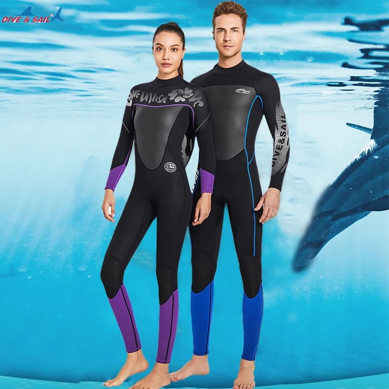 3 mm thick neoprene monopece hot mute Man Woman Cold-proof long sleeve surfsuit Snorkeling Nuoto Medusa