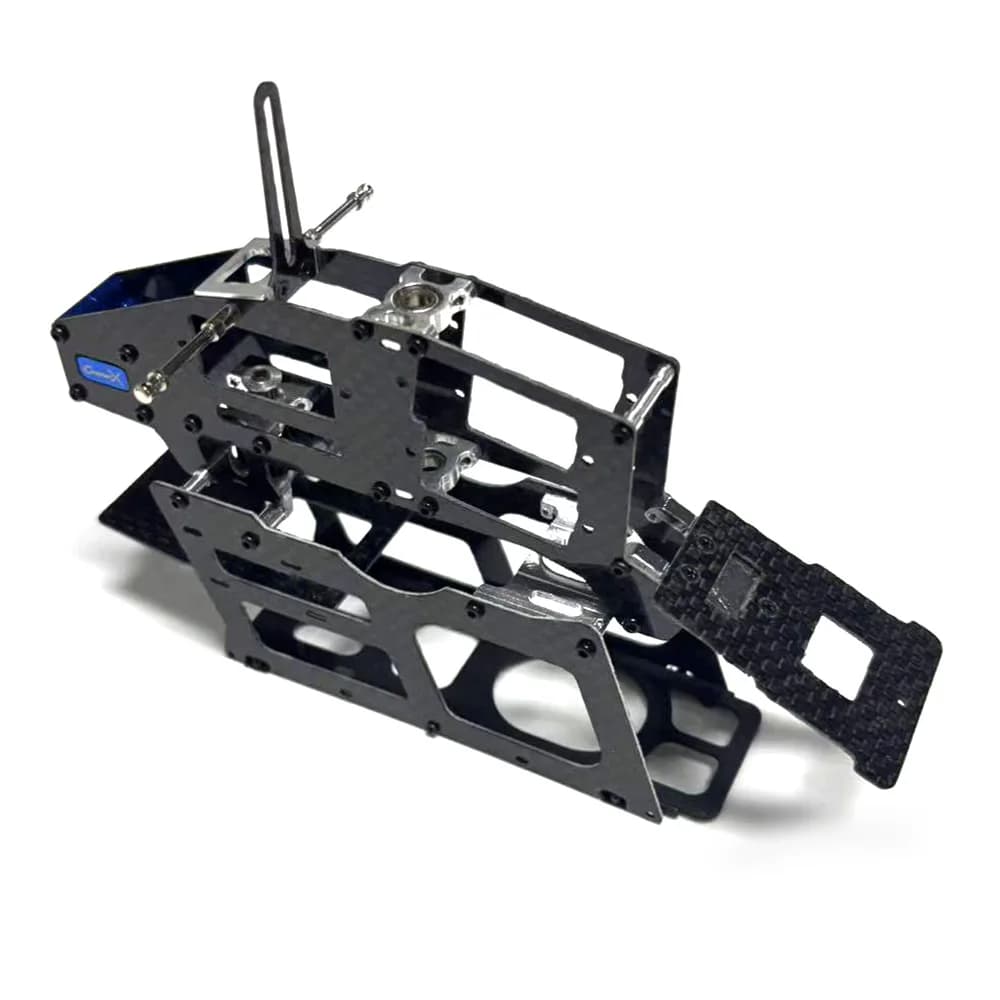 Spare elicottero TREX 250: telaio principale/supporto lama/piastra di rondella/asta di collegamento/ingranaggio principale/testa del rotore/scatola di coda/ala verticale