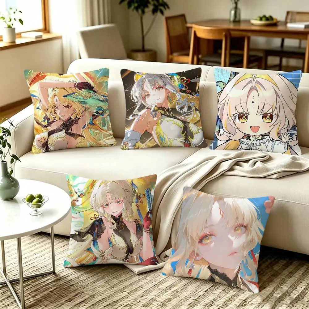 Wuthering Waves WUWA Suisui Home Sofa Cushion Covers and Aecorative Custom Pillow Covers