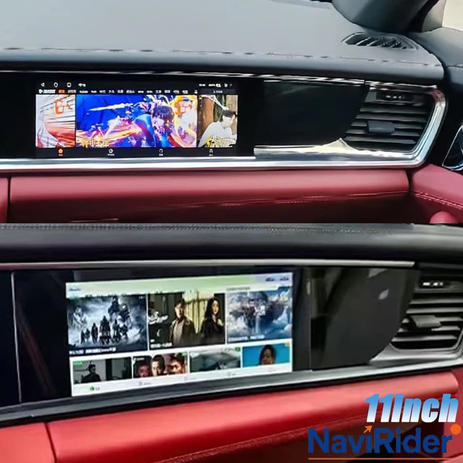 Schermo Smart Co-Pilot da 11 Pollici Android per Porsche Panamera 2017-2024, Lettore Multimediale GPS Auto con CarPlay Wireless per Passeggeri