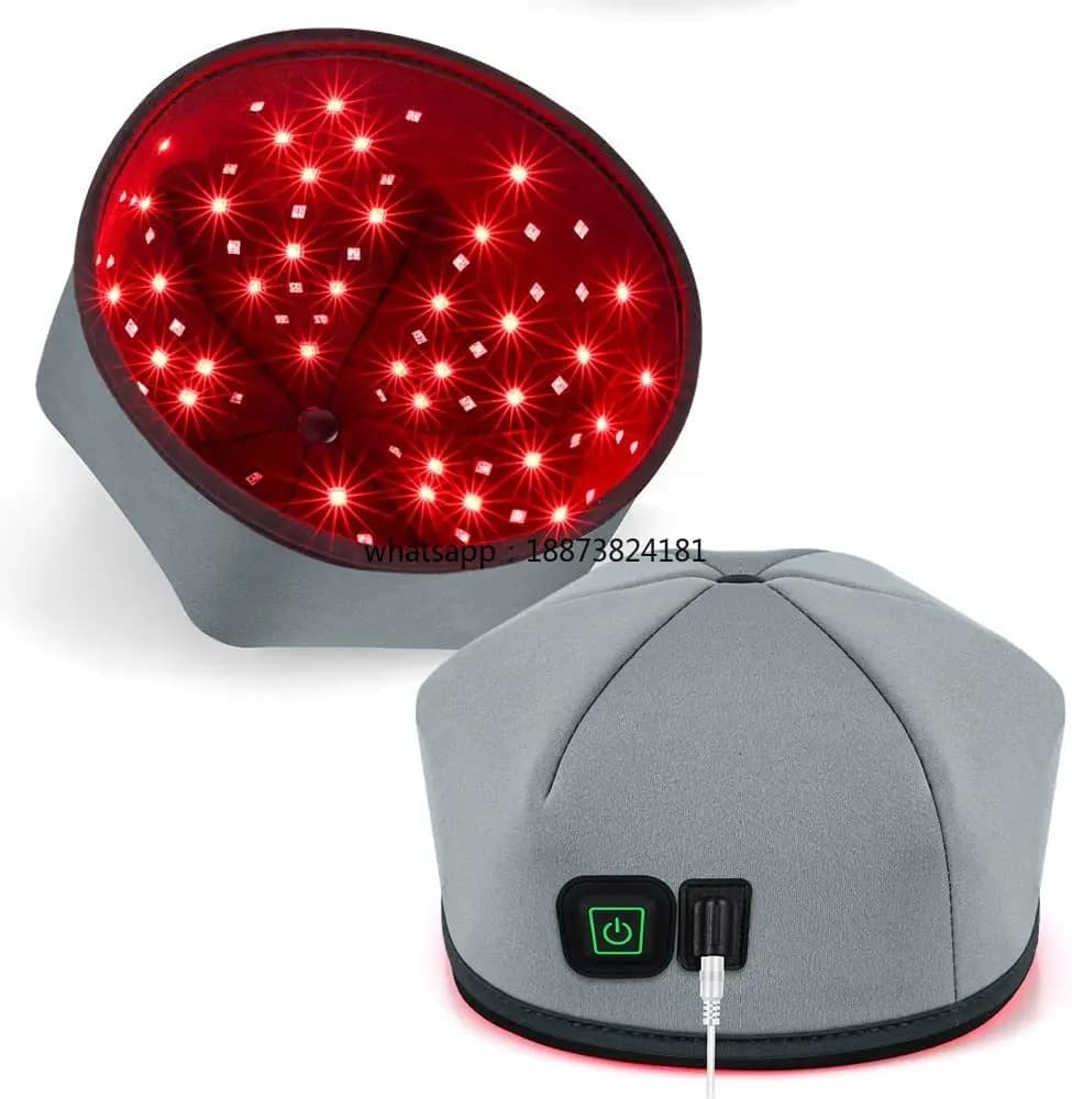 Redlight therapy cap with custom logo Near infrared 660nm 830nm LED Red light hat fast shipping